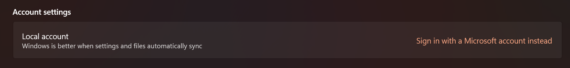 Fix Windows 11 account